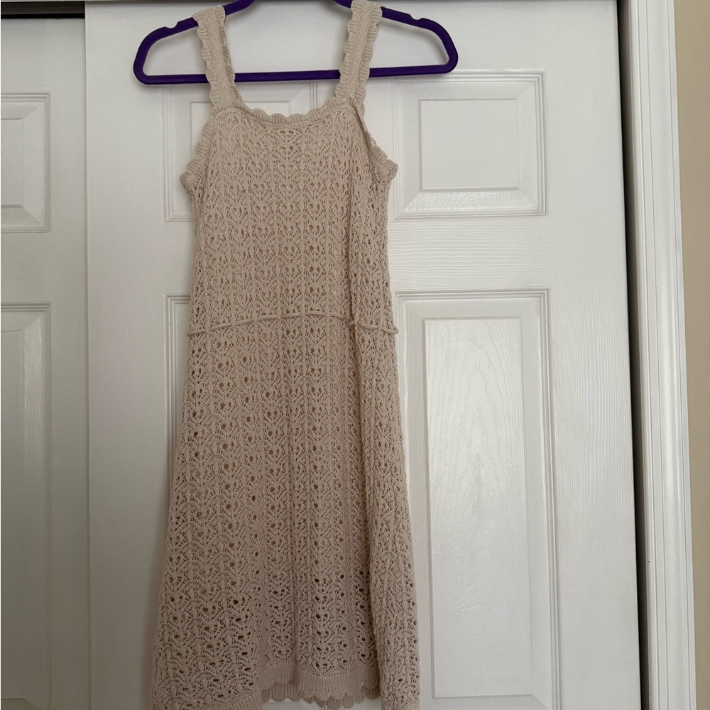 Jessica Simpson Beige Lace Midi Dress - Picture 2 of 3